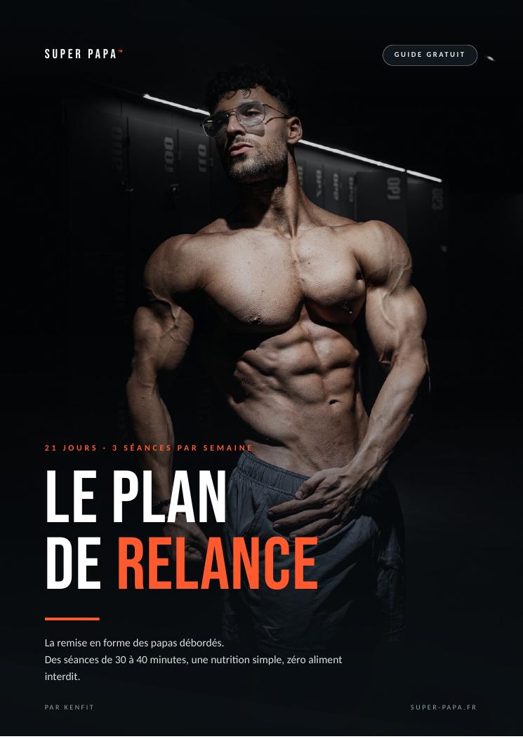 La couverture du Plan de Relance SUPER PAPA